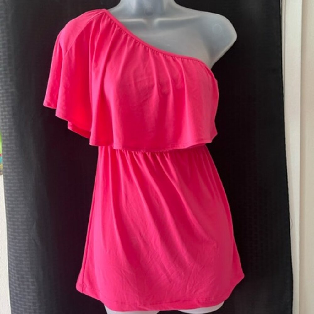TORRID ~ Beautiful SEXY Hot Pink Off the Shoulder Top